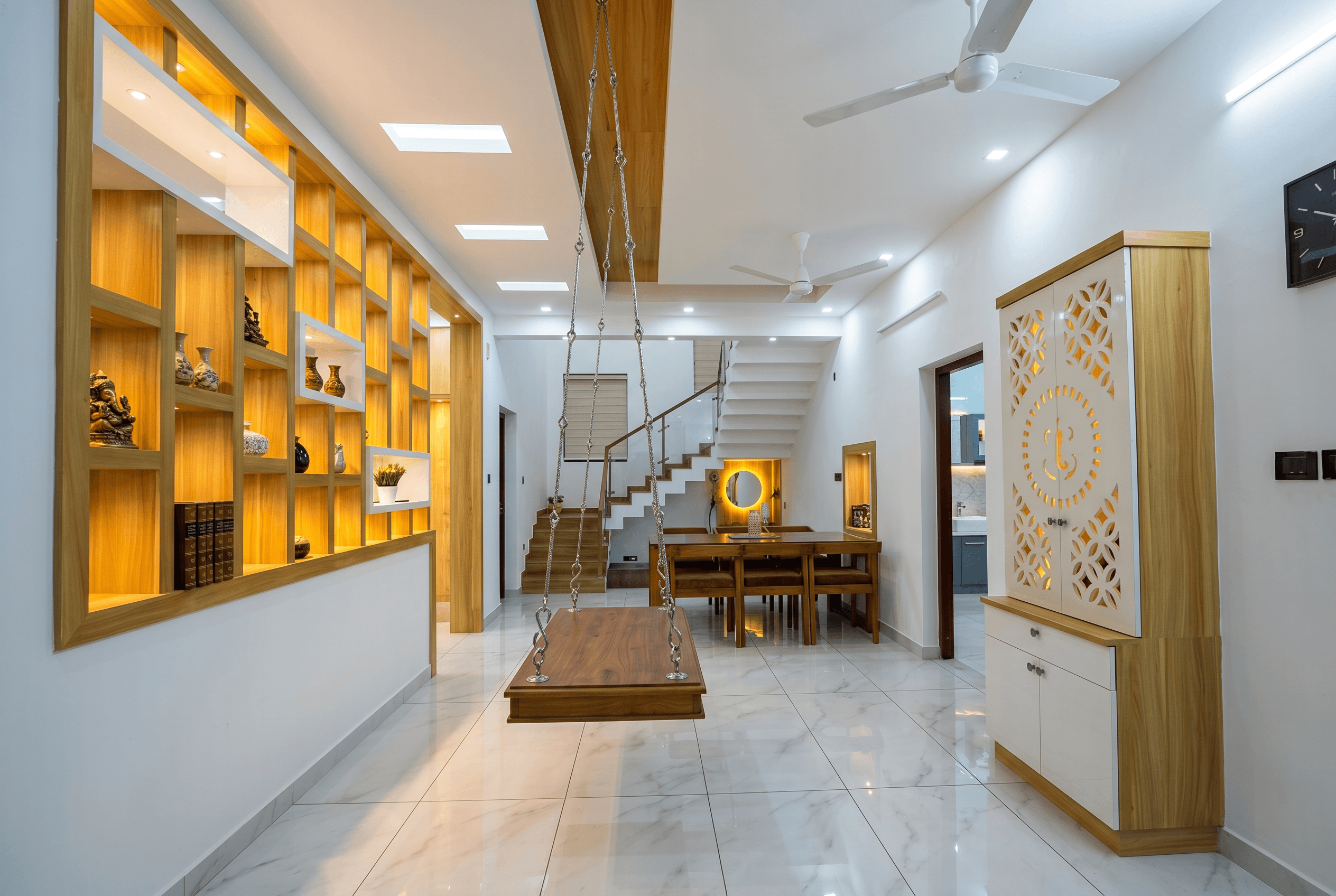 Interior design of a modern living space